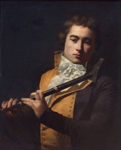 Retrato del flautista François Devienne de Jacques Louis David